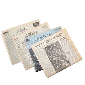 Vintage 1993 Globe & Mail Newspaper Toronto Blue Jays Championship Game Baseball